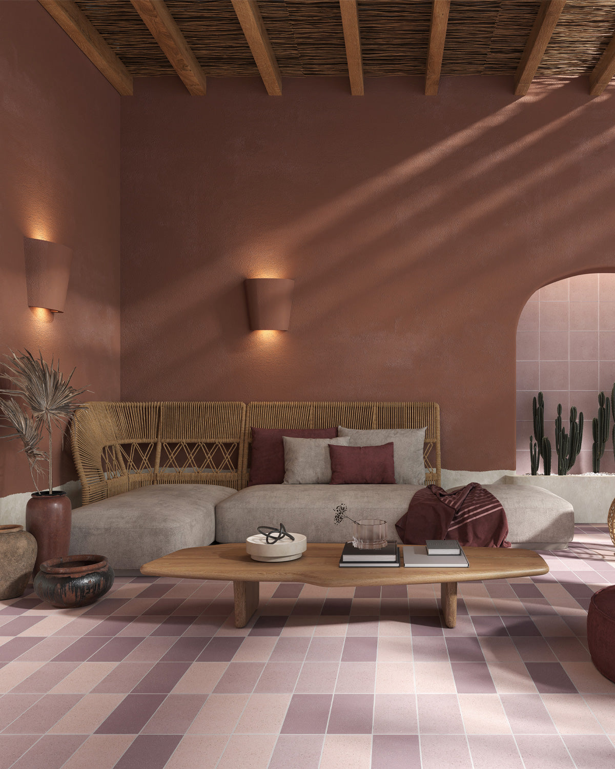 stone tile fireplace